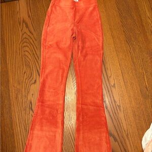 Arizona Jean Company Burnt Orange Corduroy Flare Pants